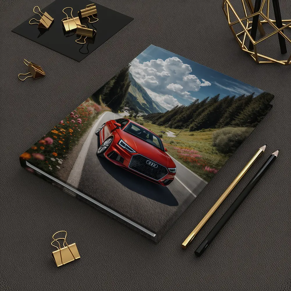 Red Audi A3 Mountain Road Alpine Drive – Notebooks