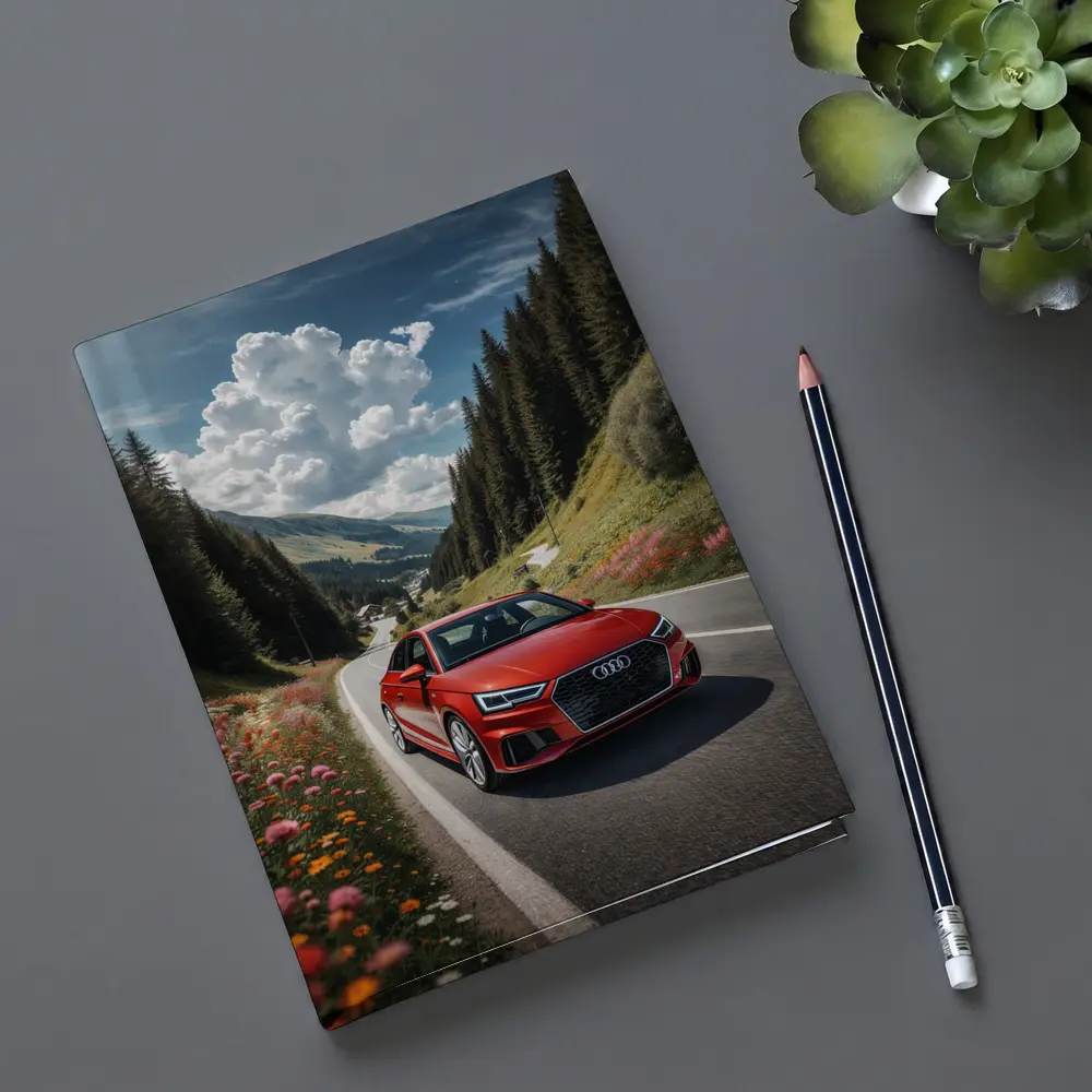 Red Audi A3 Mountain Road Alpine Drive – Notebooks