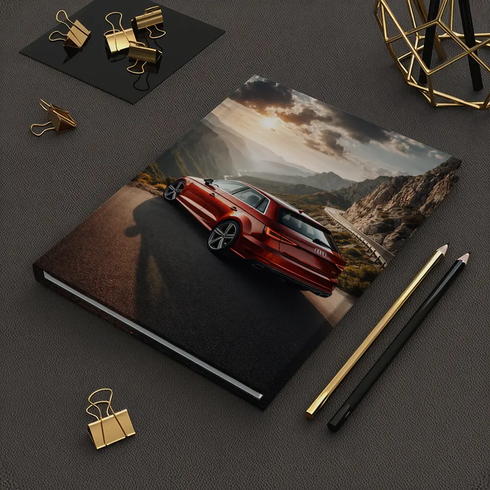 Audi A3 Red Mountain Road Sunset Drive – Notebooks
