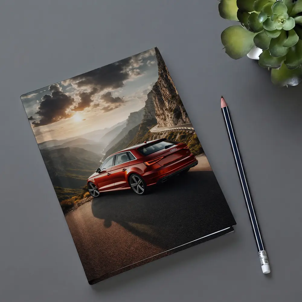 Audi A3 Red Mountain Road Sunset Drive – Notebooks