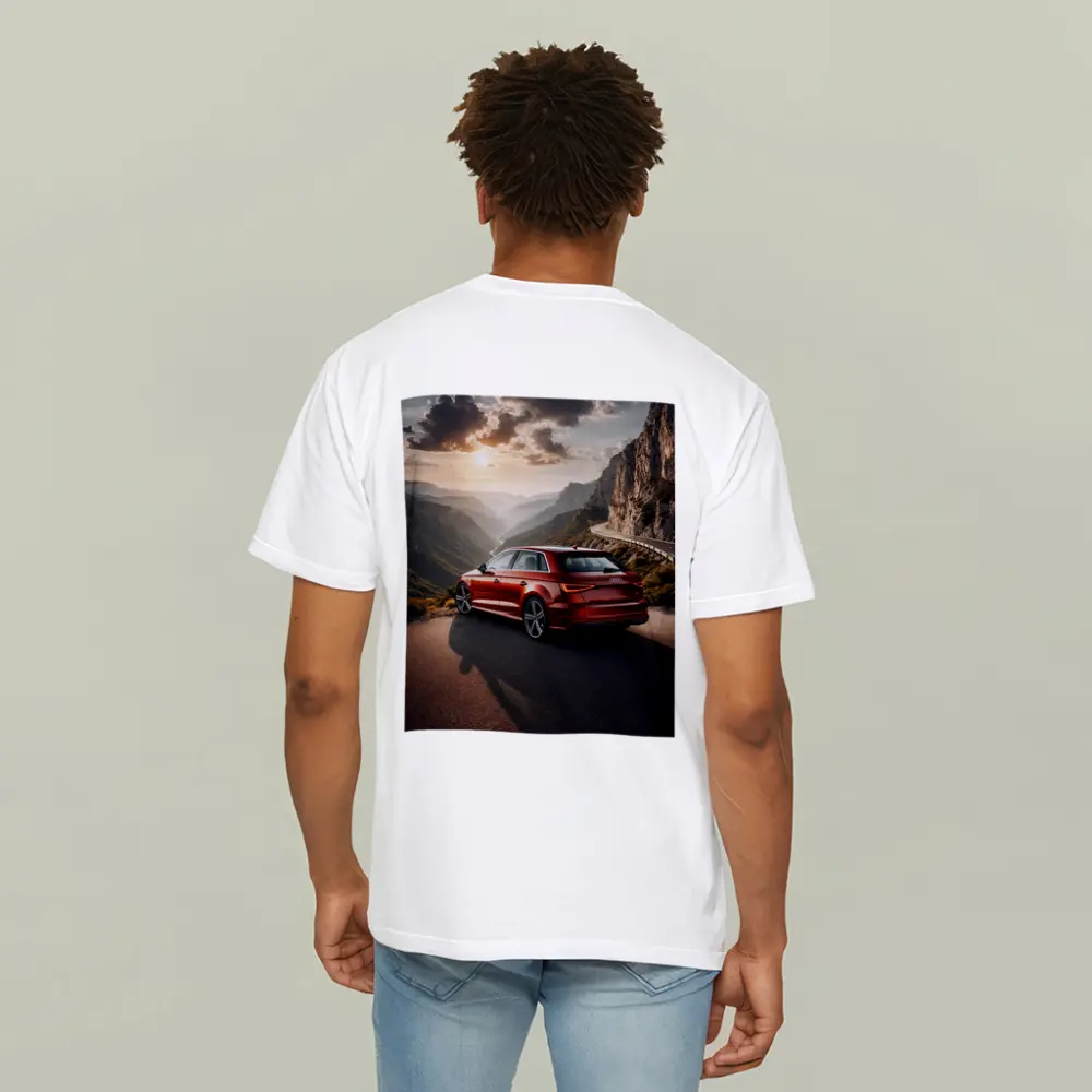 Audi A3 Red Mountain Road Sunset Drive – T-Shirts
