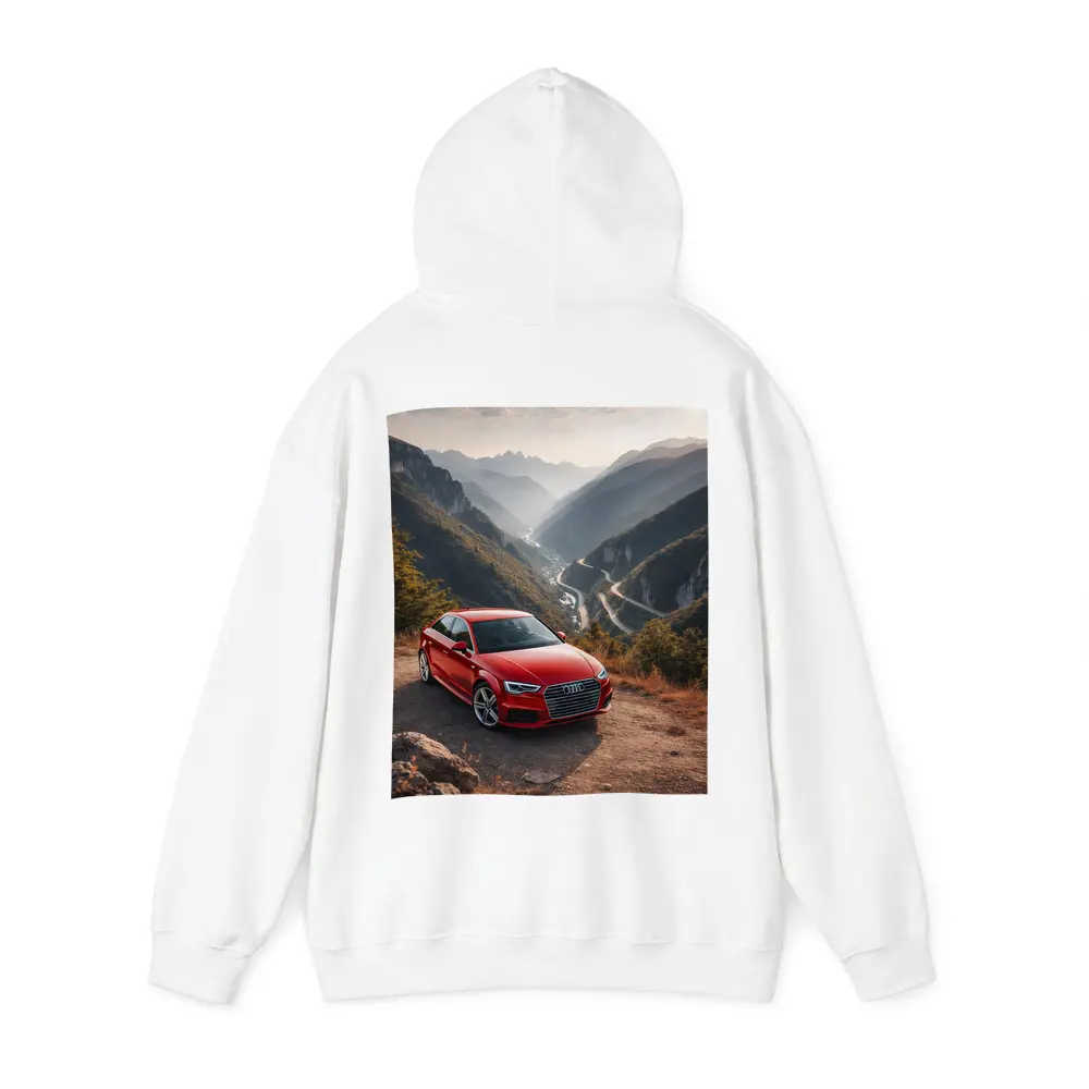 Red Audi A3 Mountain Valley Road – Hoodies