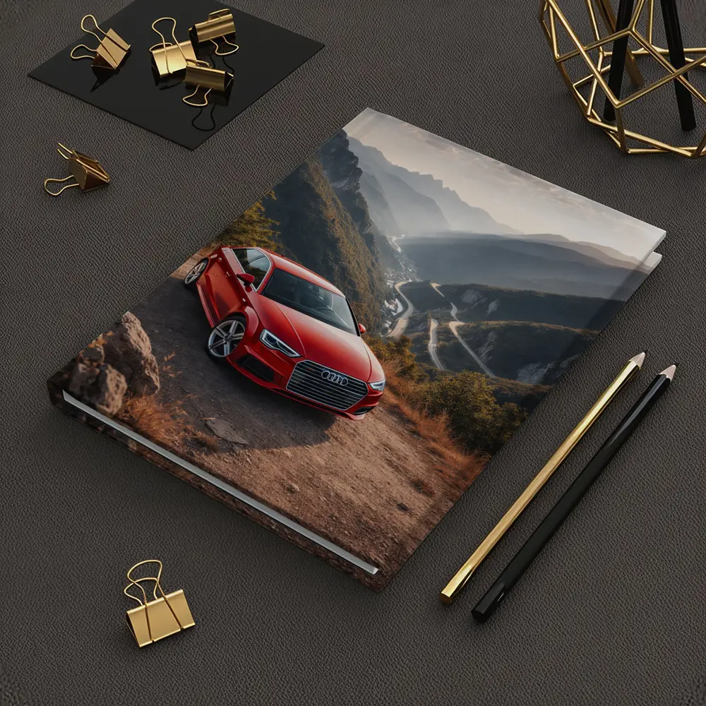 Red Audi A3 Mountain Valley Road – Notebooks