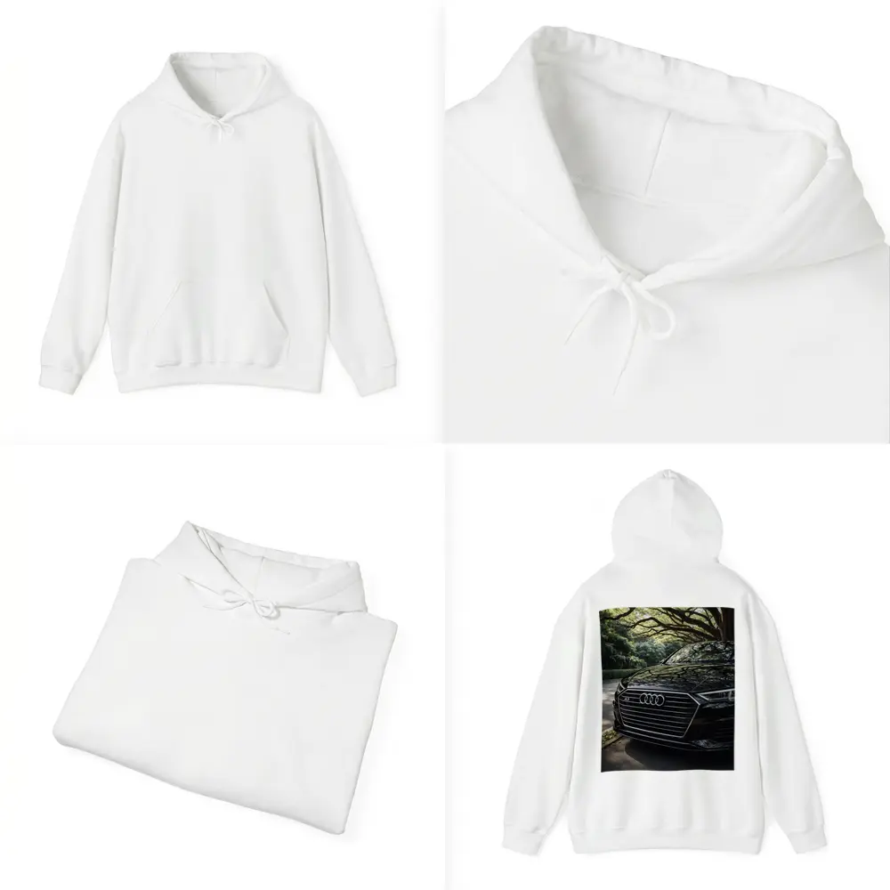 Audi A3 Black Grille Under Forest Trees – Hoodies