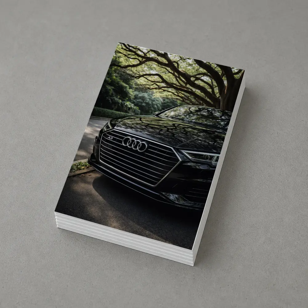 Audi A3 Black Grille Under Forest Trees – Postcards