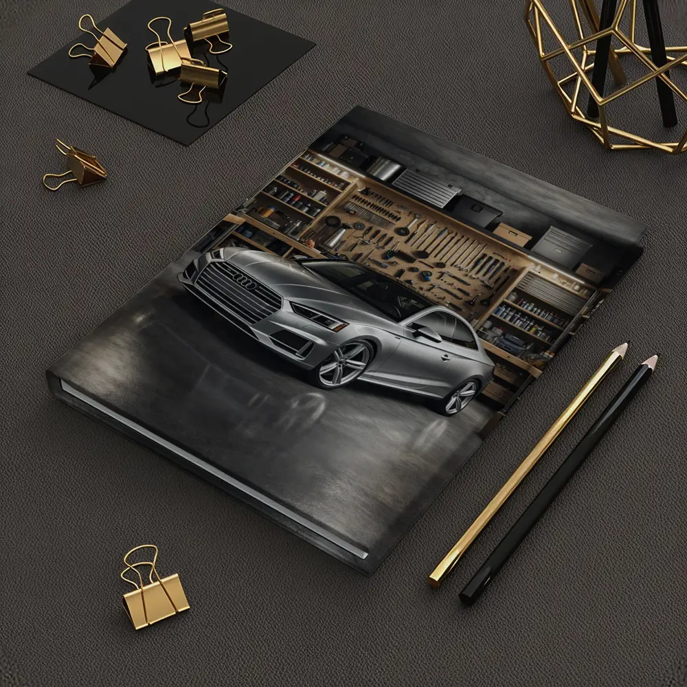Audi A5 Parked Inside Workshop Garage – Notebooks