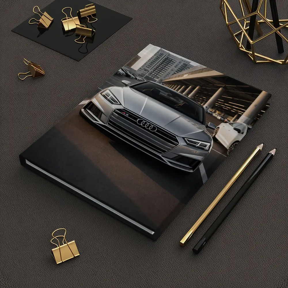 Audi A5 Silver Front View Parking Lot – Notebooks