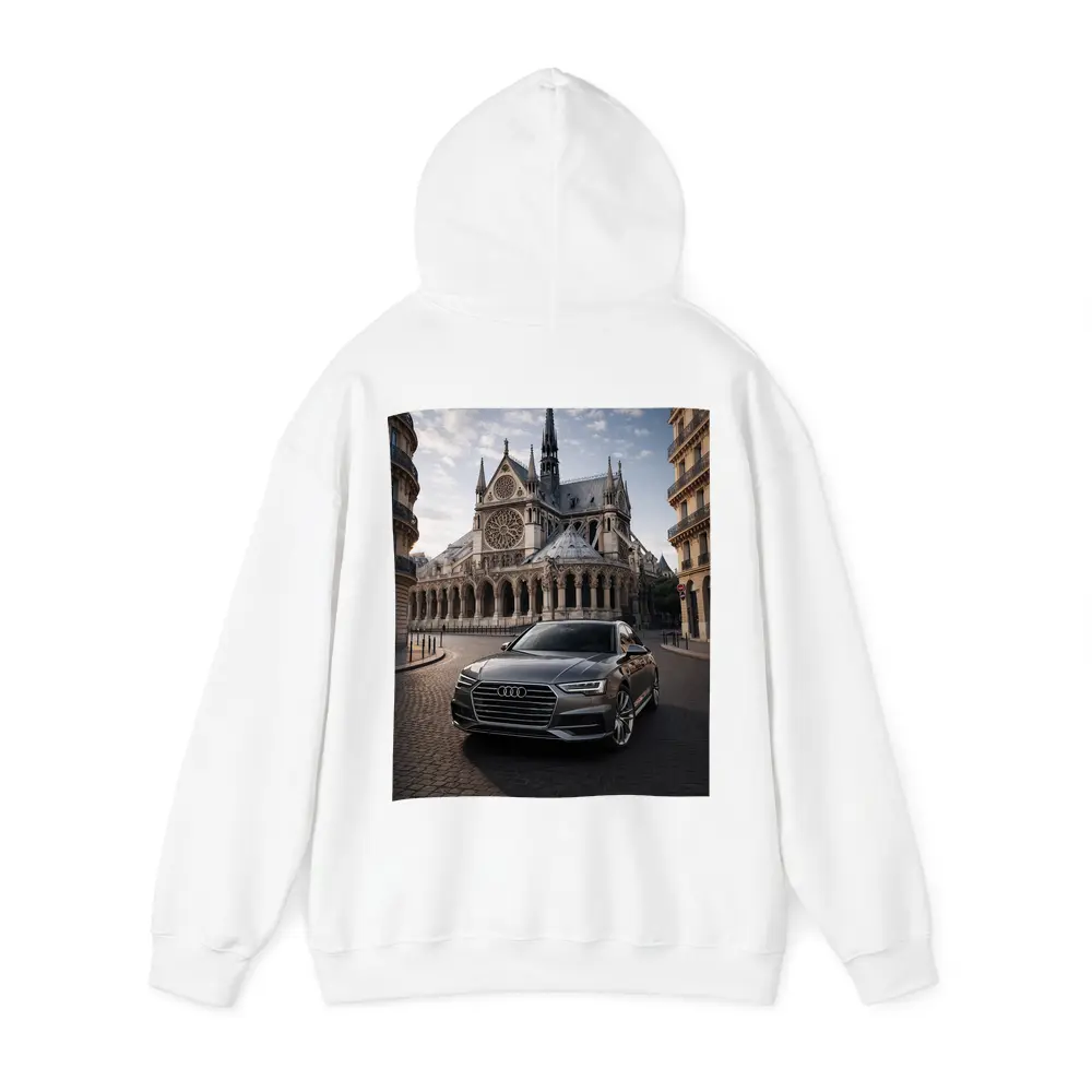 Audi A6 Parked Before Notre Dame Paris – Hoodies