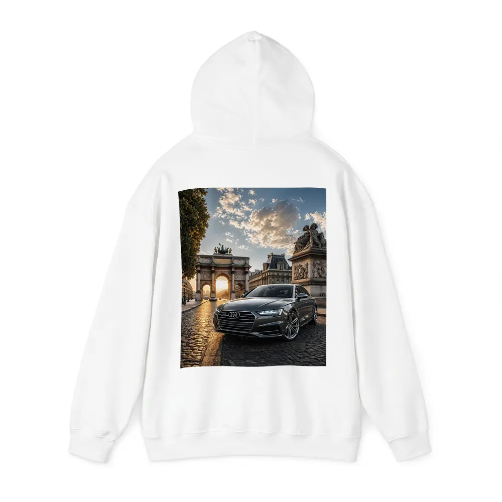 Audi A6 Parked Near Paris Arch – Hoodies