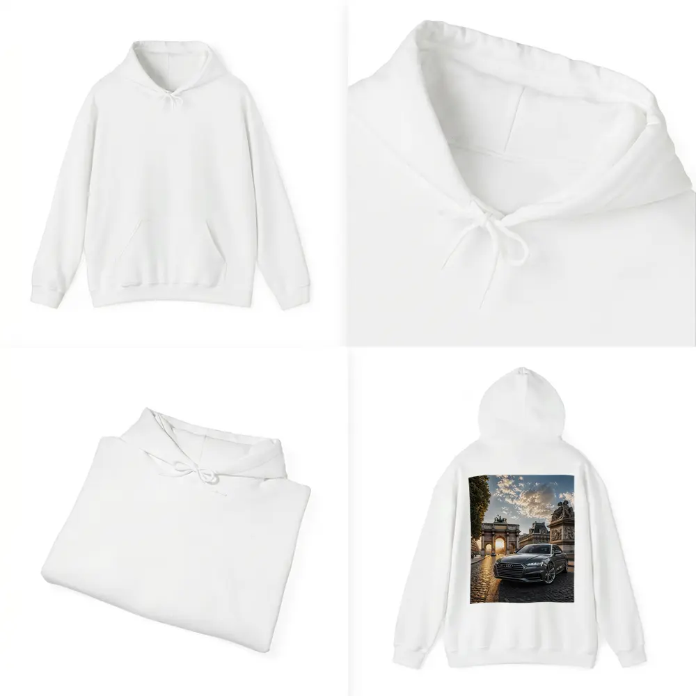 Audi A6 Parked Near Paris Arch – Hoodies