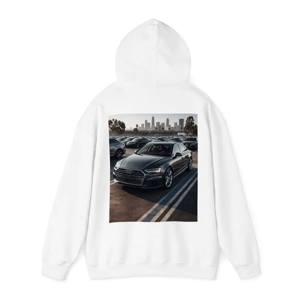 Audi A8 Dark Gray City Parking Lot – Hoodies