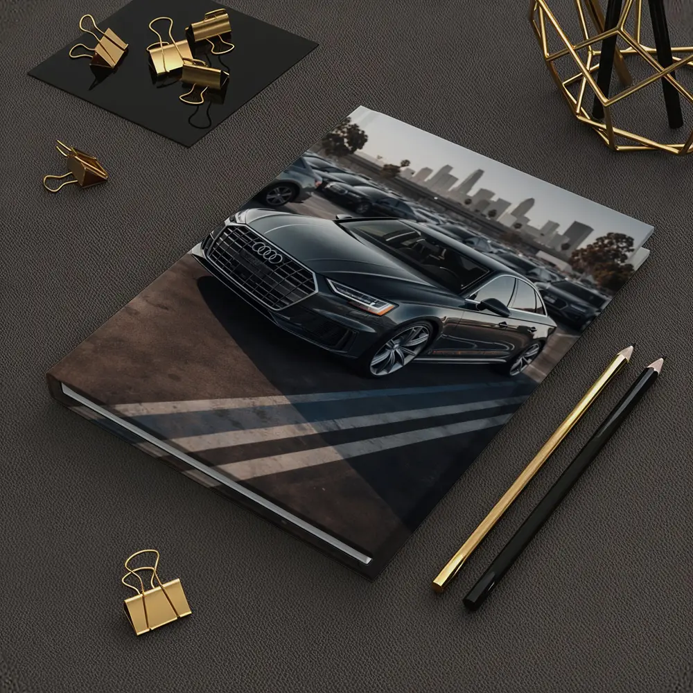 Audi A8 Dark Gray City Parking Lot – Notebooks