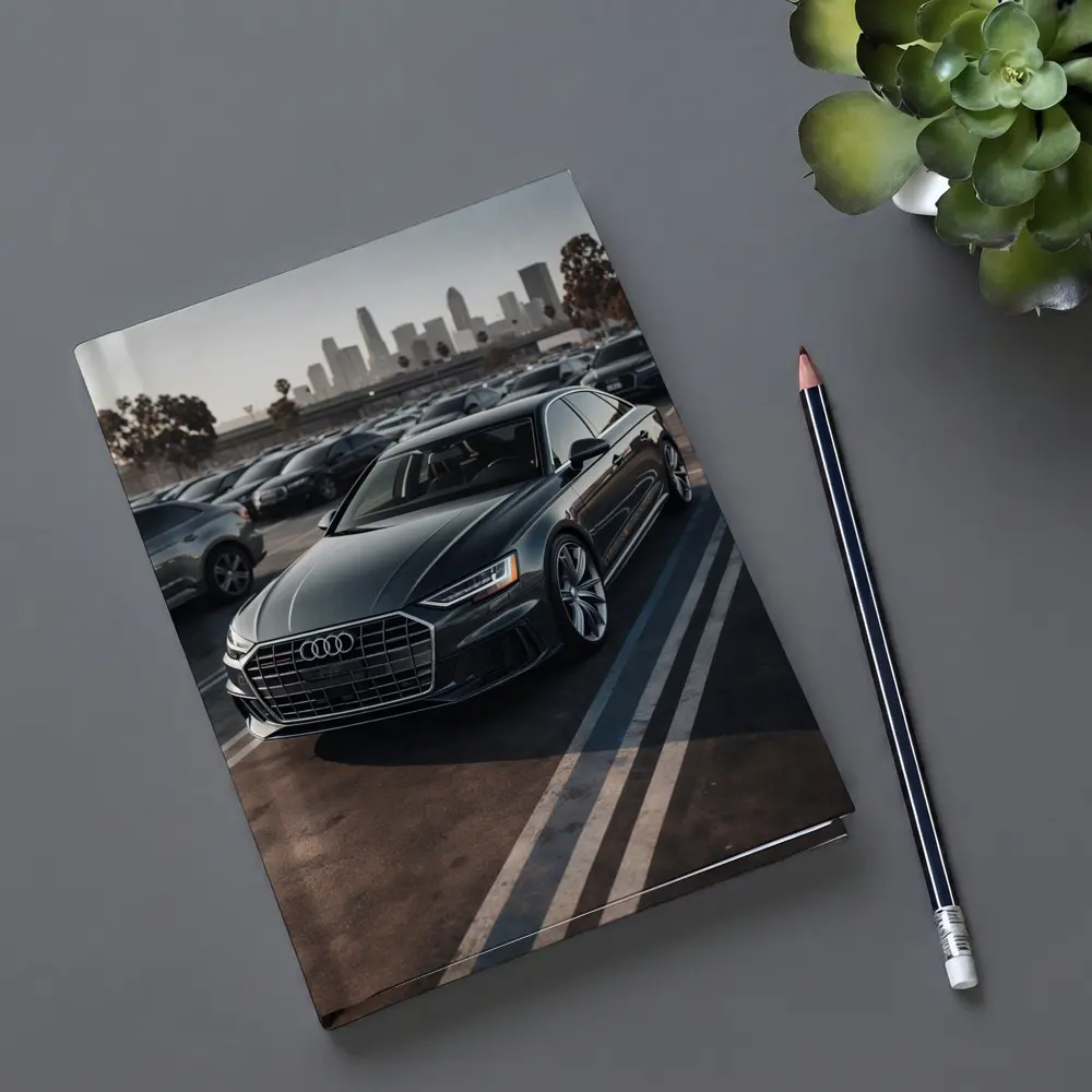 Audi A8 Dark Gray City Parking Lot – Notebooks