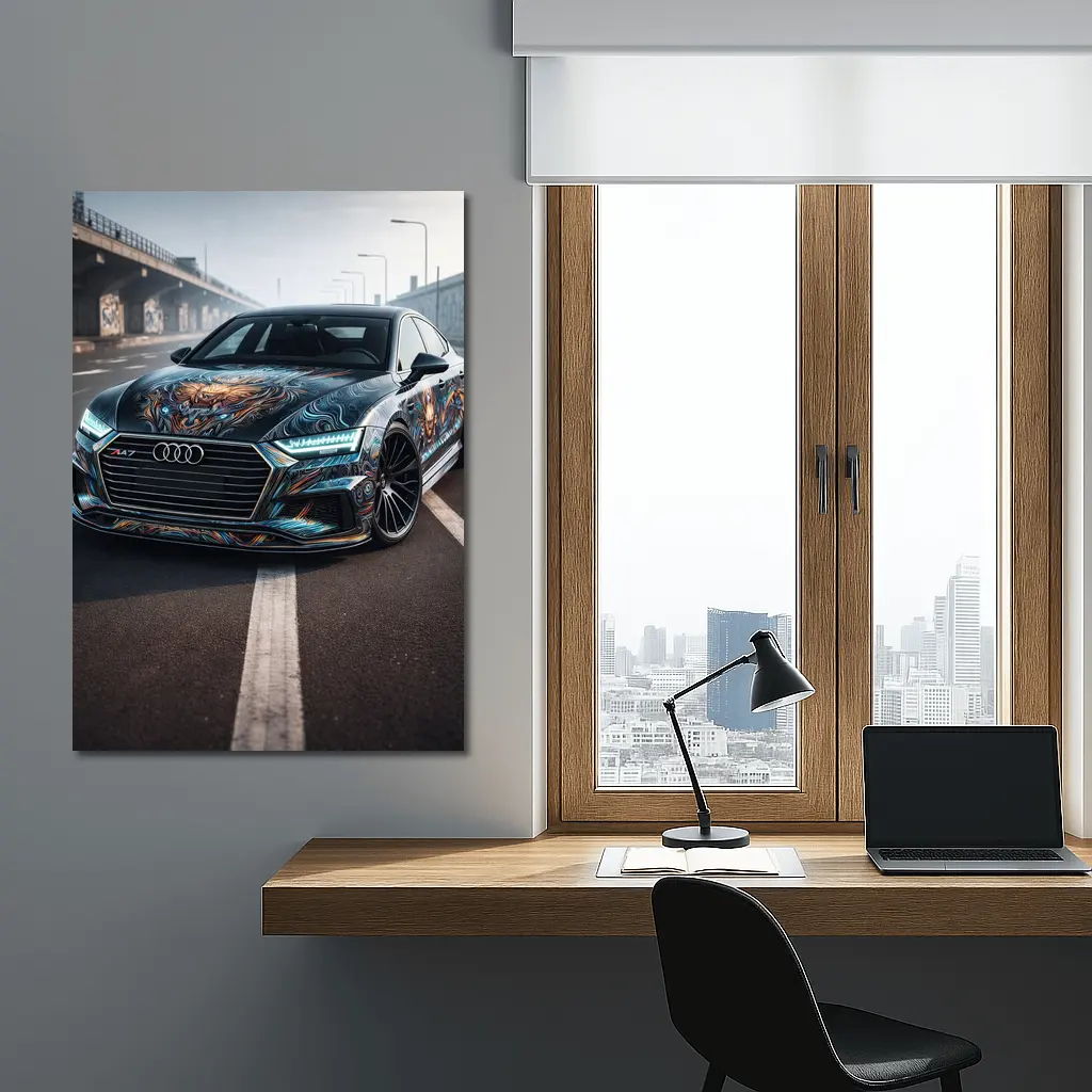 Audi A7 Custom Dragon Wrap Urban Street – Wall Art