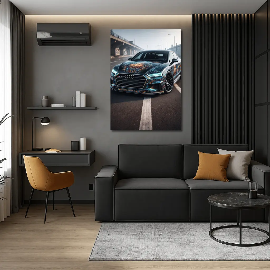 Audi A7 Custom Dragon Wrap Urban Street – Wall Art