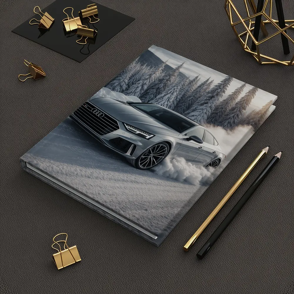 Audi A7 Drifting Through Snowy Winter Road – Notebooks