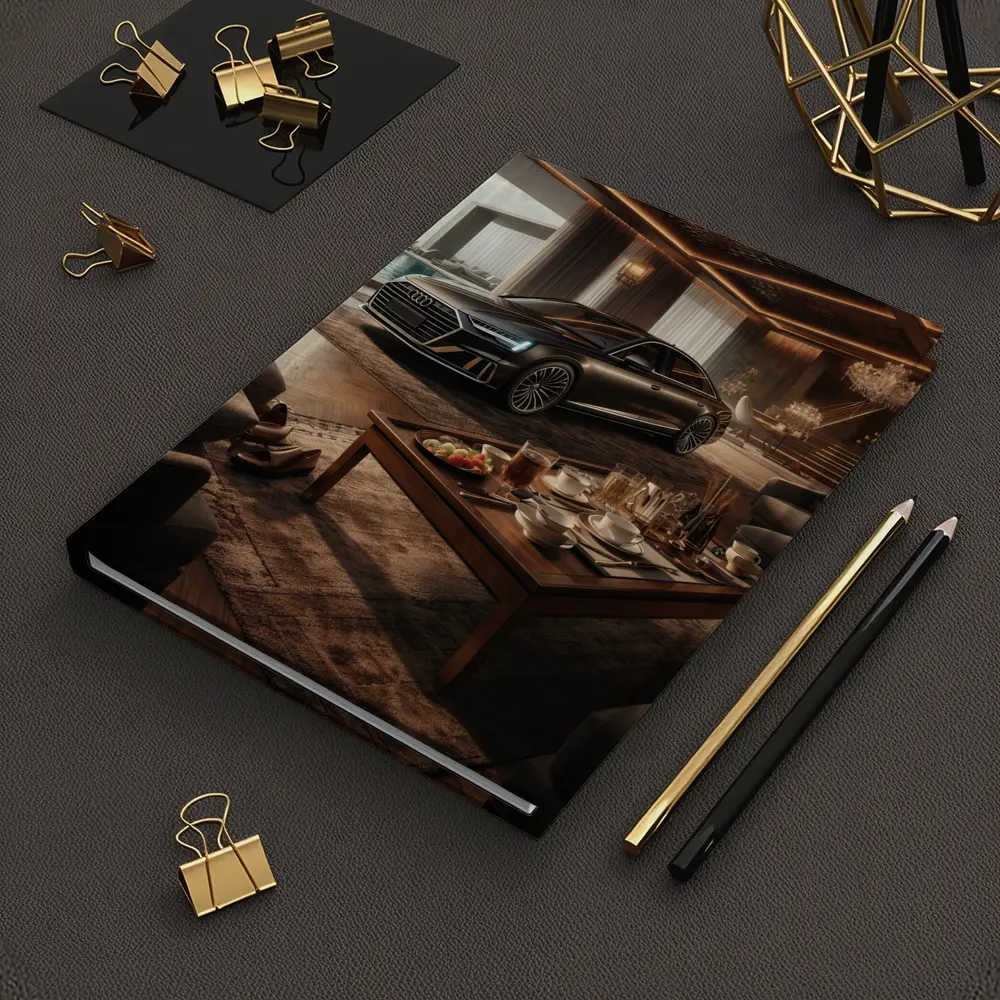 Audi A8 Parked Inside Luxury Living Room – Notebooks