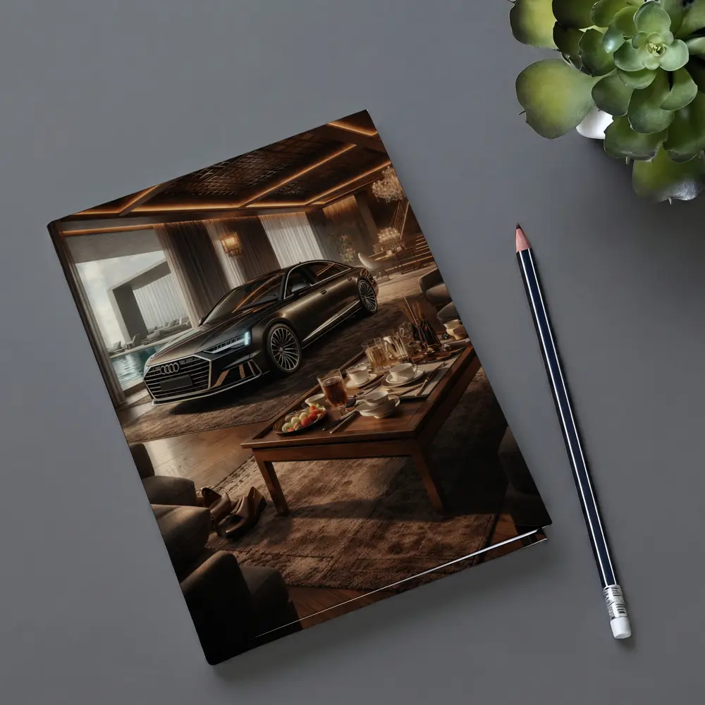 Audi A8 Parked Inside Luxury Living Room – Notebooks