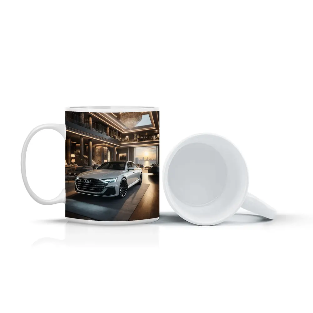 Audi A8 Parked Inside Luxury Penthouse – Mugs