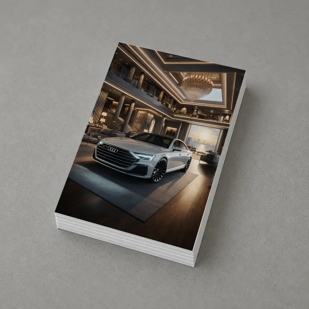 Audi A8 Parked Inside Luxury Penthouse – Postcards