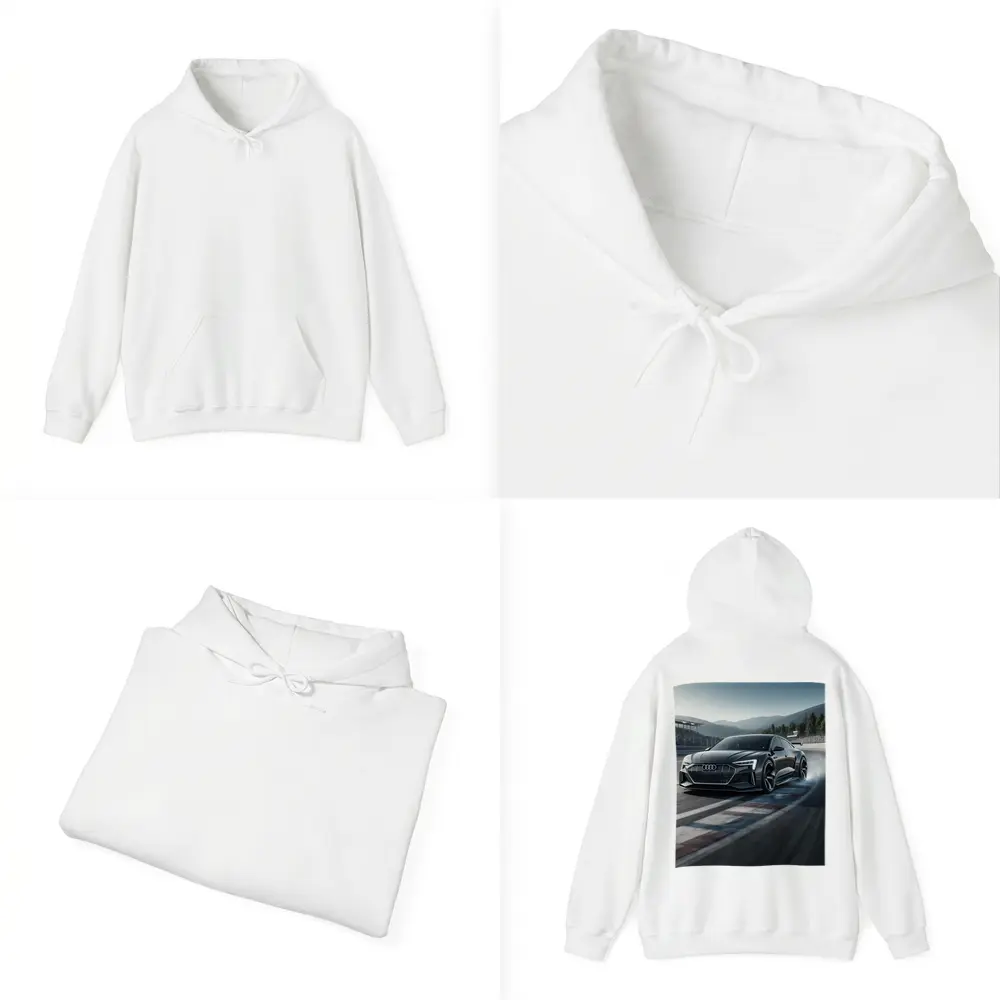 Audi E Tron GT Drifting On Race Track – Hoodies