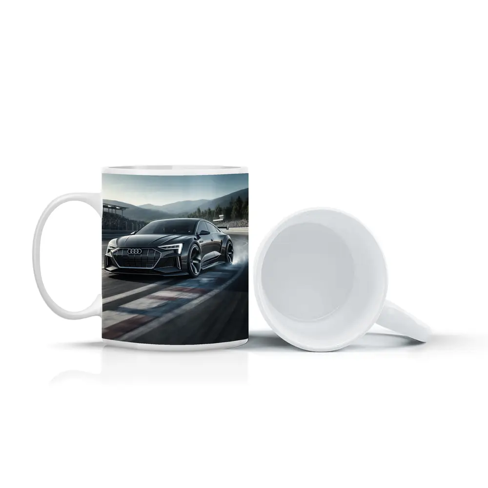 Audi E Tron GT Drifting On Race Track – Mugs