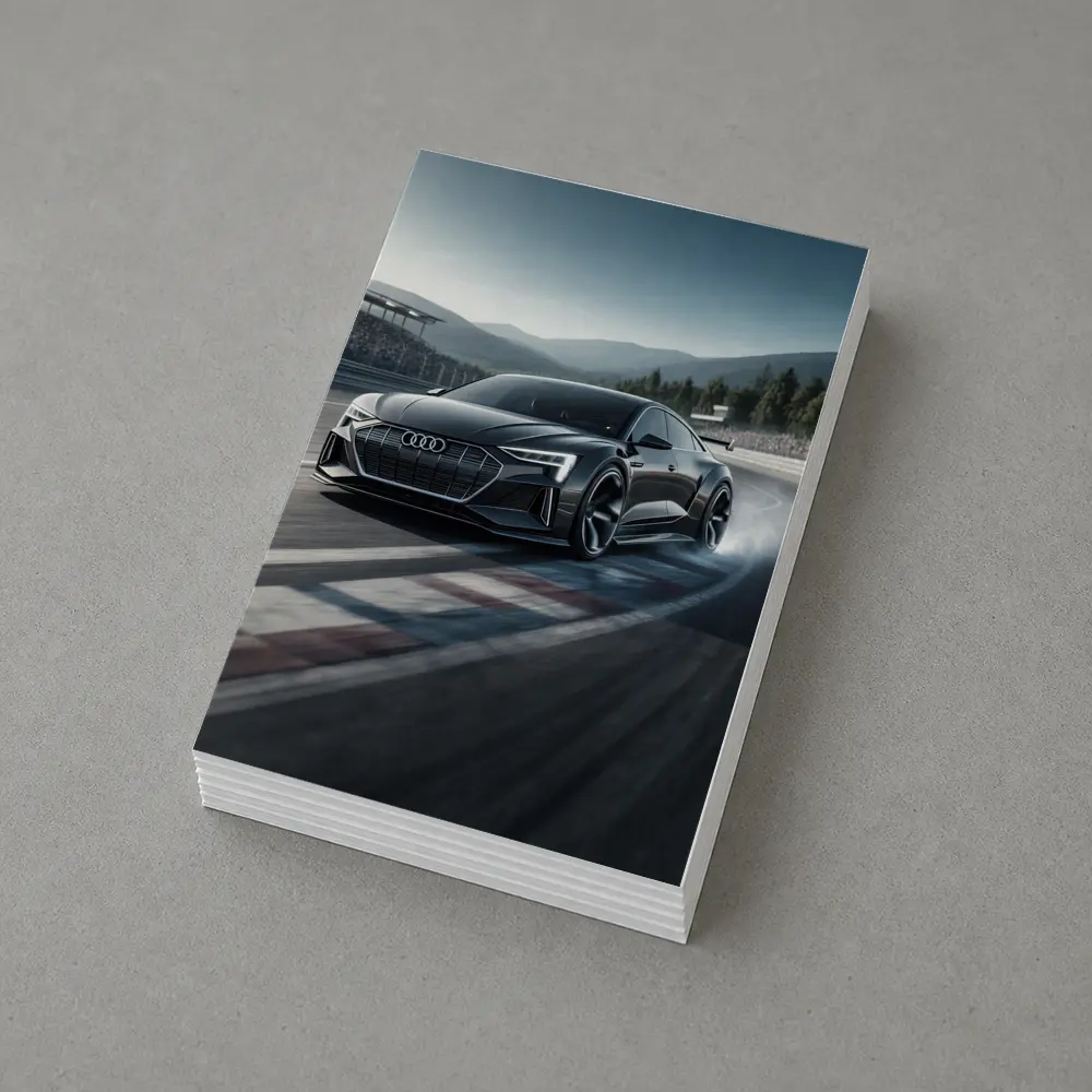 Audi E Tron GT Drifting On Race Track – Postcards