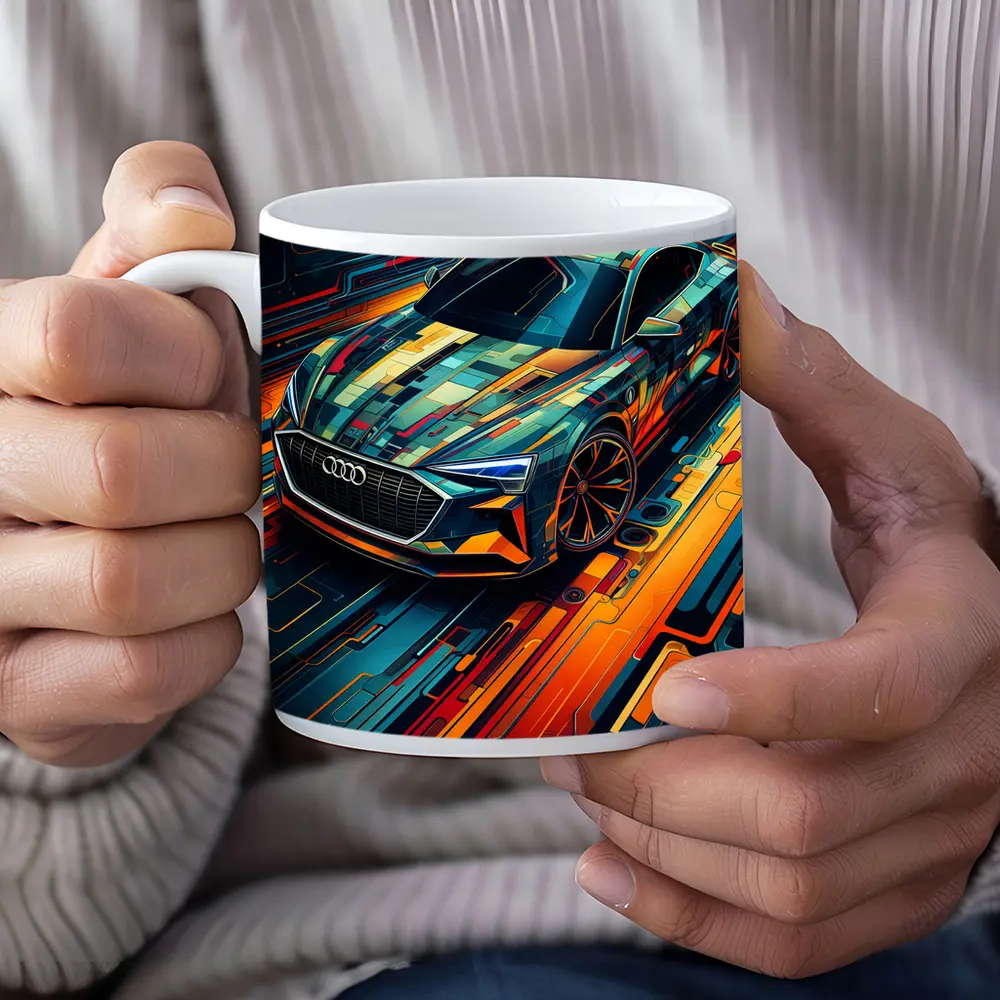 Audi E-Tron GT Futuristic Circuit Art – Mugs