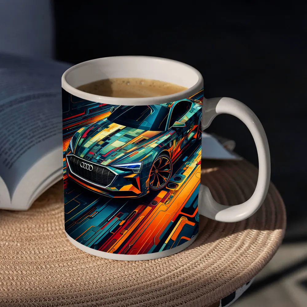 Audi E-Tron GT Futuristic Circuit Art – Mugs