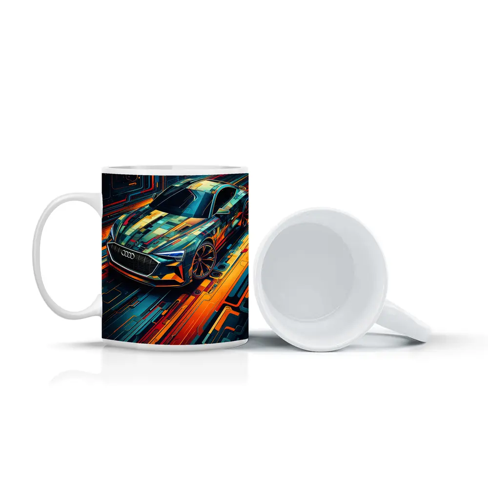 Audi E-Tron GT Futuristic Circuit Art – Mugs