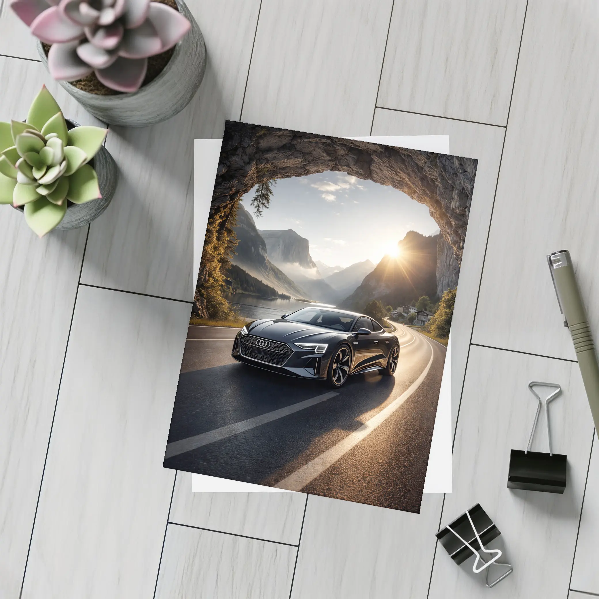 Audi E-Tron GT Mountain Tunnel Road – Postcards