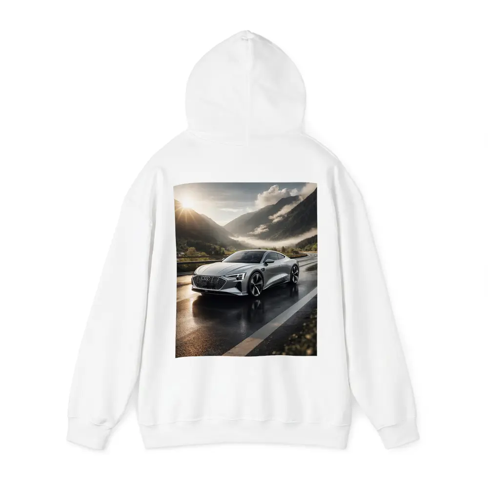 Audi E-Tron GT Silver Mountain Road – Hoodies