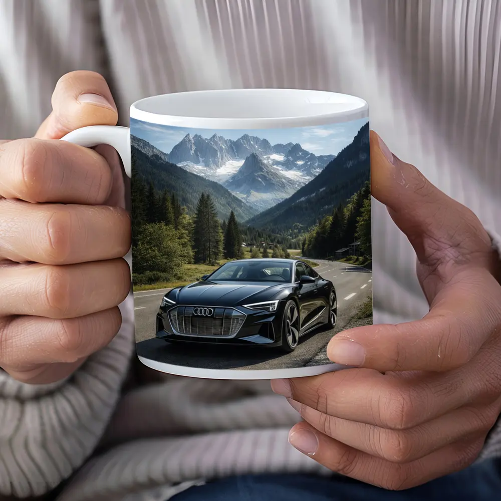 Audi E Tron GT Alpine Mountain Road – Mugs