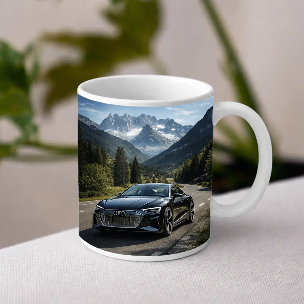 Audi E Tron GT Alpine Mountain Road – Mugs