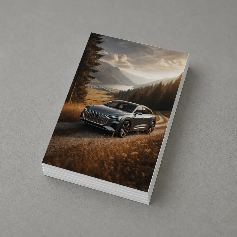 Audi E-Tron SUV Mountain Valley Road – Postcards