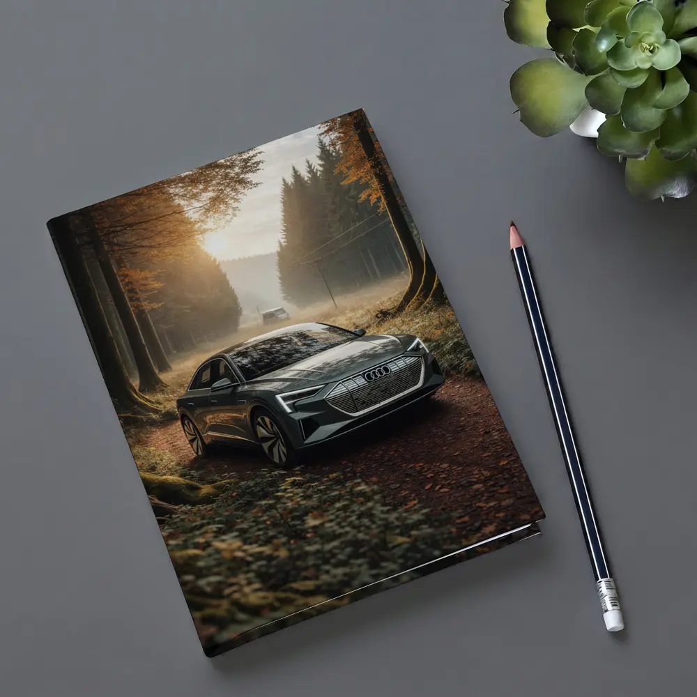 Audi E Tron Forest Road Morning Light – Notebooks