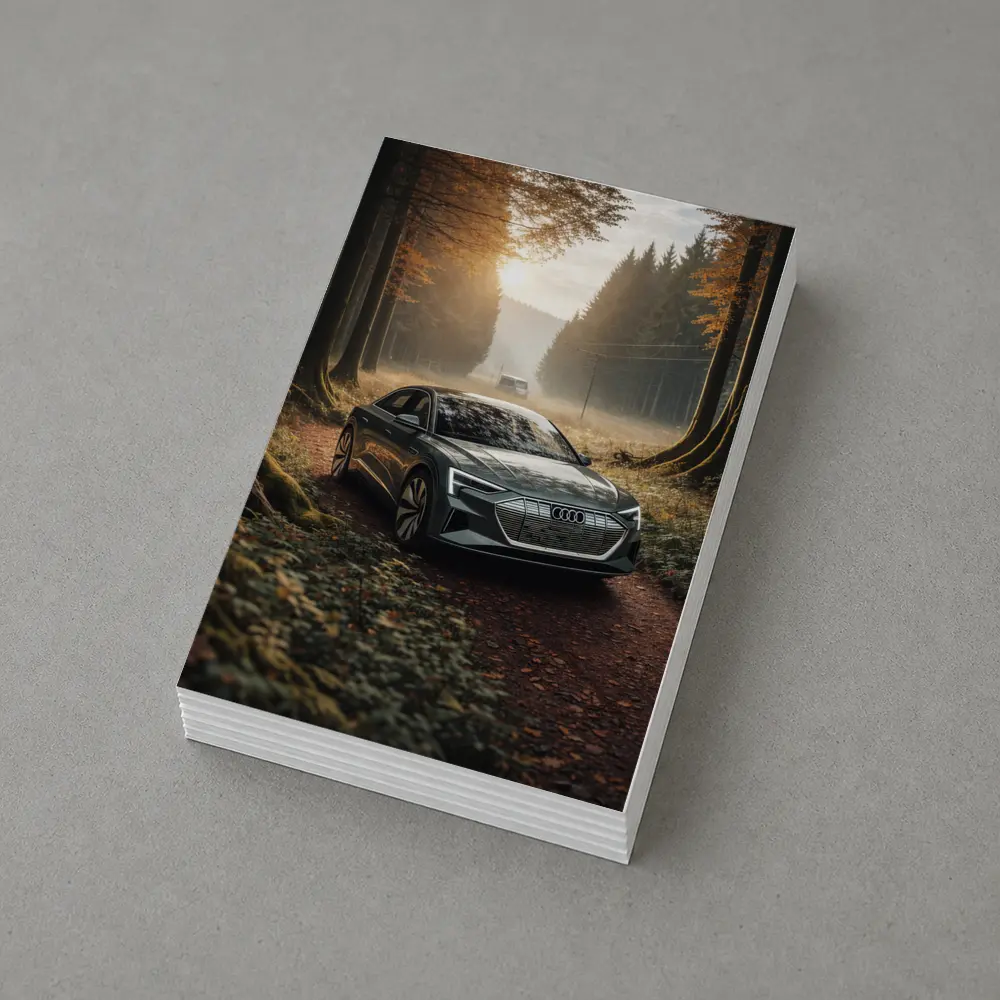Audi E Tron Forest Road Morning Light – Postcards