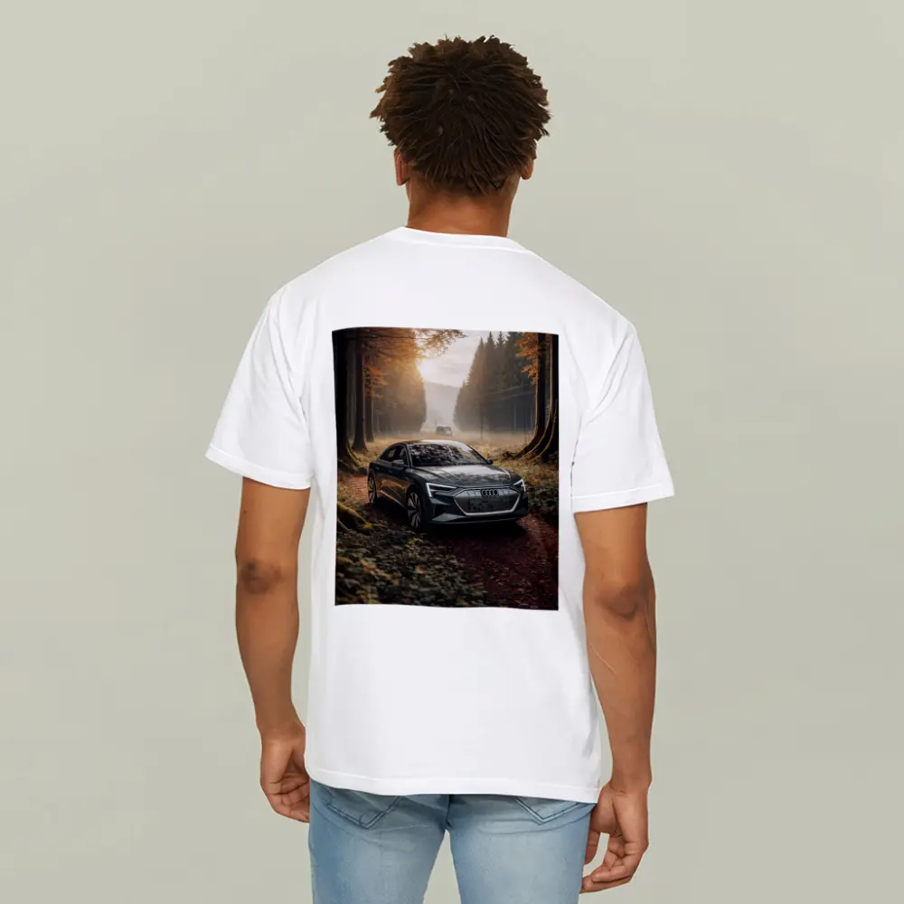 Audi E Tron Forest Road Morning Light – T-Shirts
