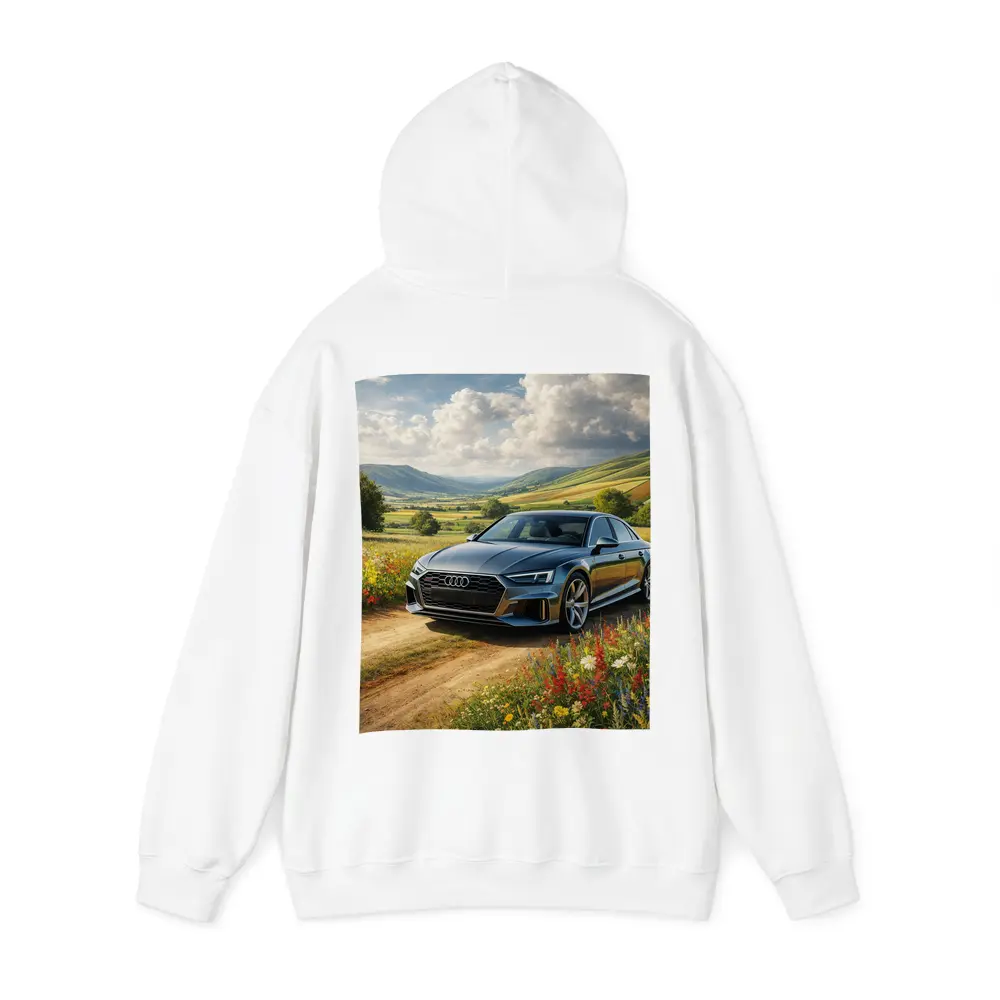 Audi A8 Sedan Countryside Wildflower Field – Hoodies