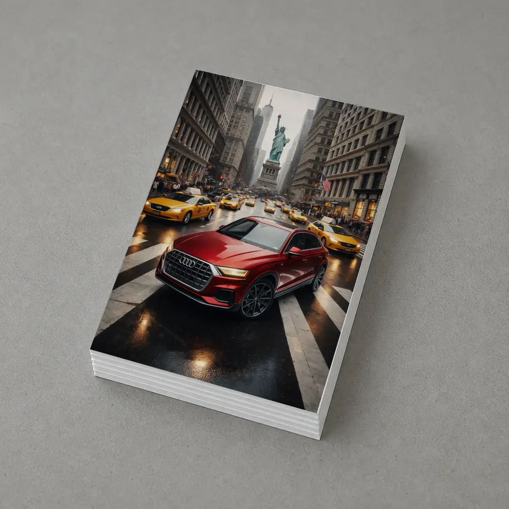 Audi Q8 Red SUV New York City – Postcards