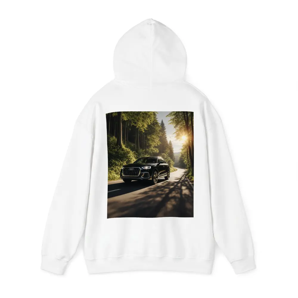 Audi Q3 Black SUV Forest Road Drive – Hoodies