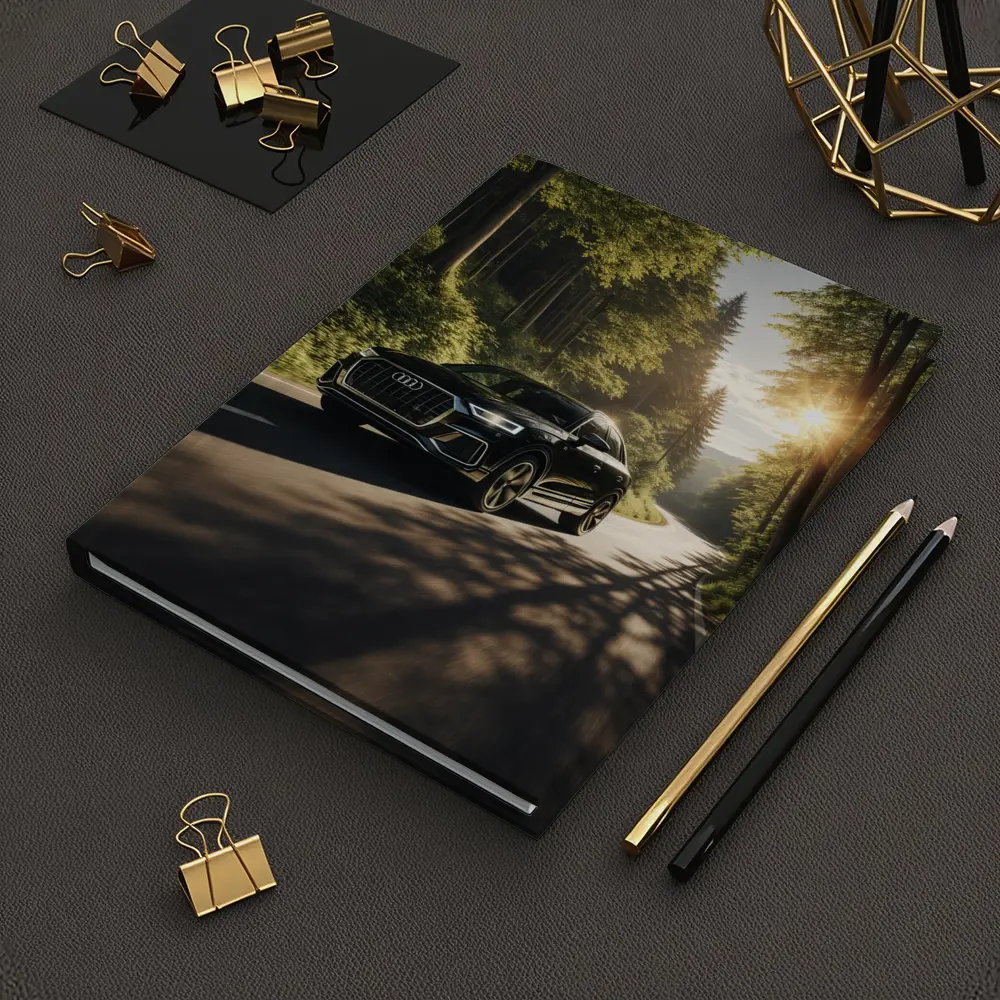 Audi Q3 Black SUV Forest Road Drive – Notebooks