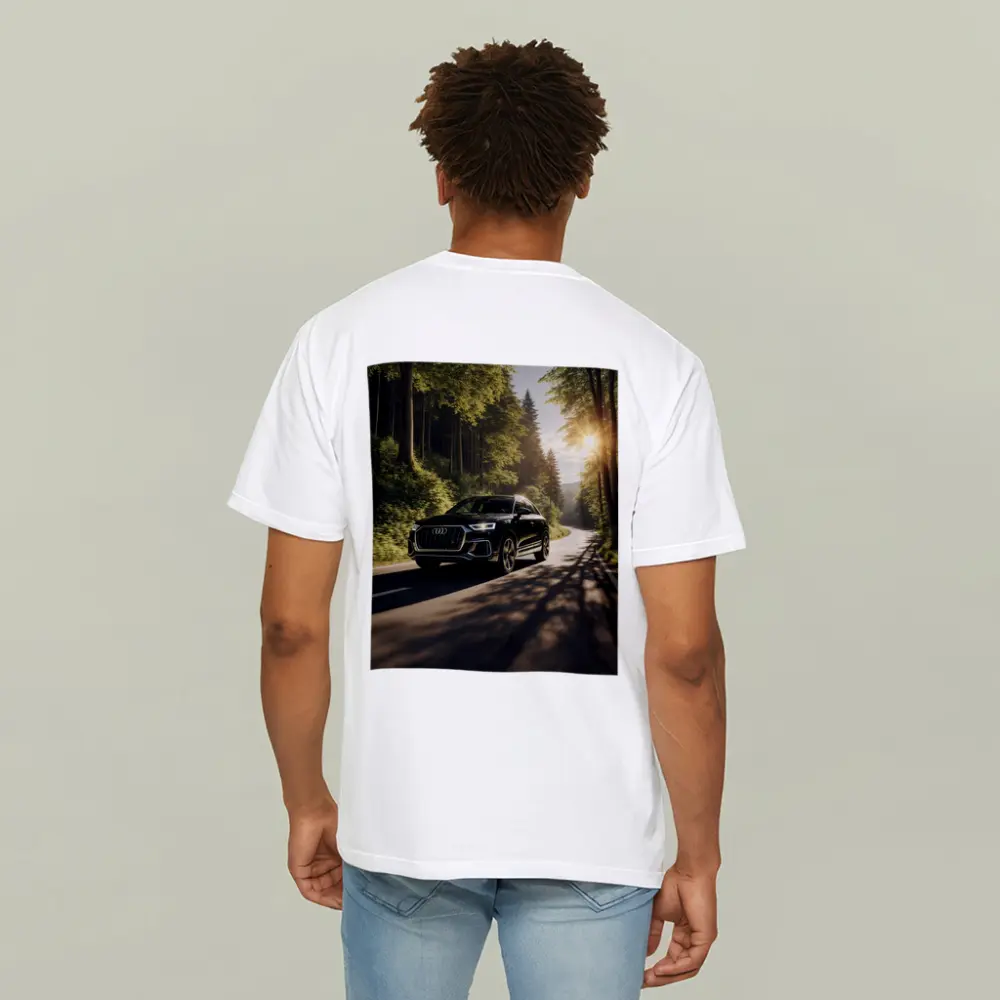 Audi Q3 Black SUV Forest Road Drive – T-Shirts