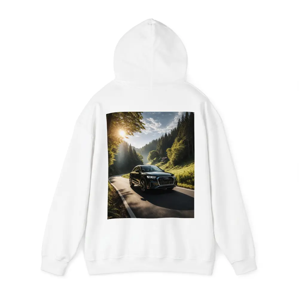 Audi Q3 Black SUV Forest Road Drive – Hoodies