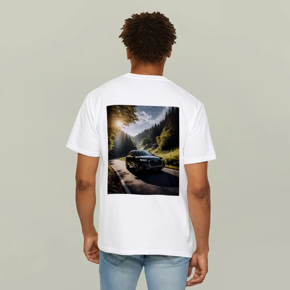 Audi Q3 Black SUV Forest Road Drive – T-Shirts