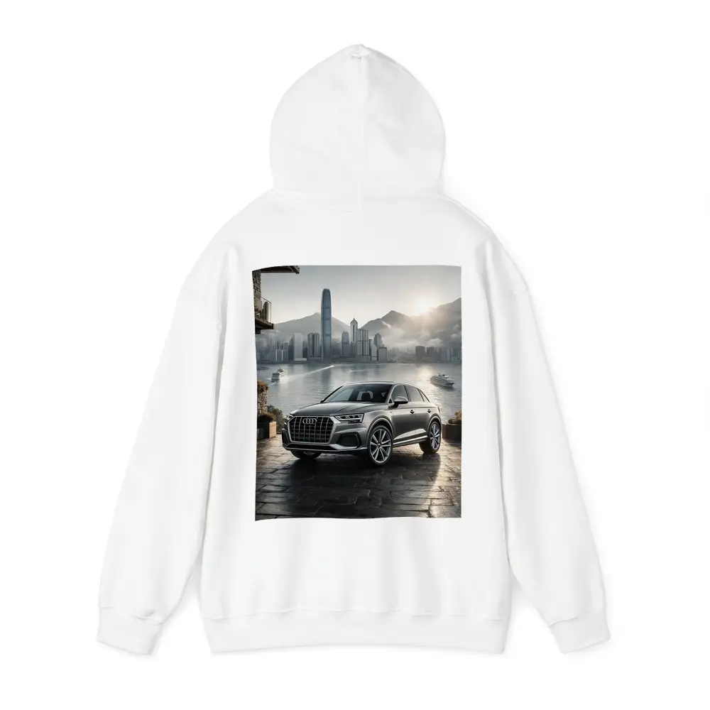 Audi Q7 SUV Hong Kong City Skyline – Hoodies