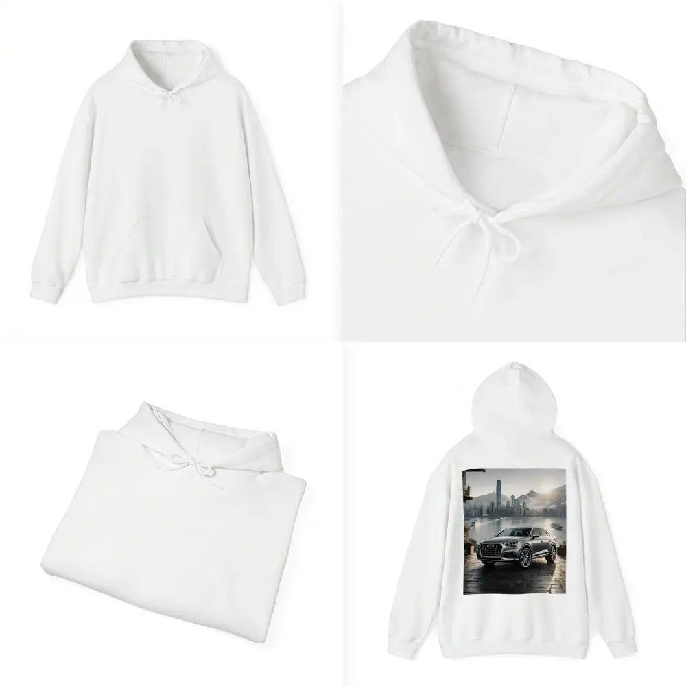 Audi Q7 SUV Hong Kong City Skyline – Hoodies