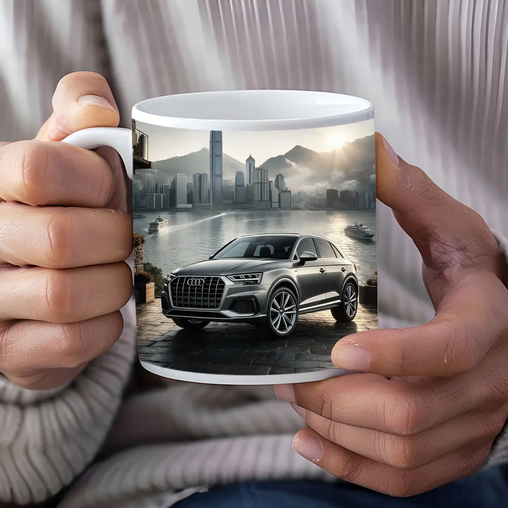 Audi Q7 SUV Hong Kong City Skyline – Mugs