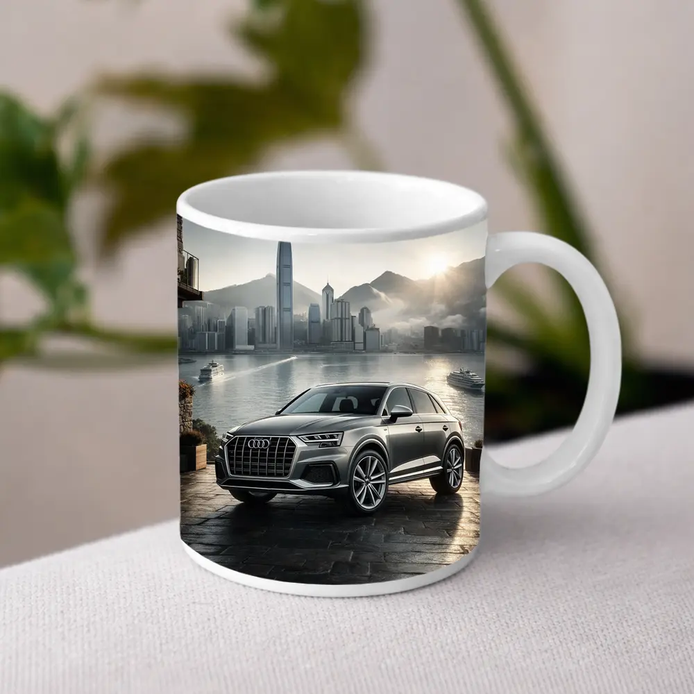 Audi Q7 SUV Hong Kong City Skyline – Mugs