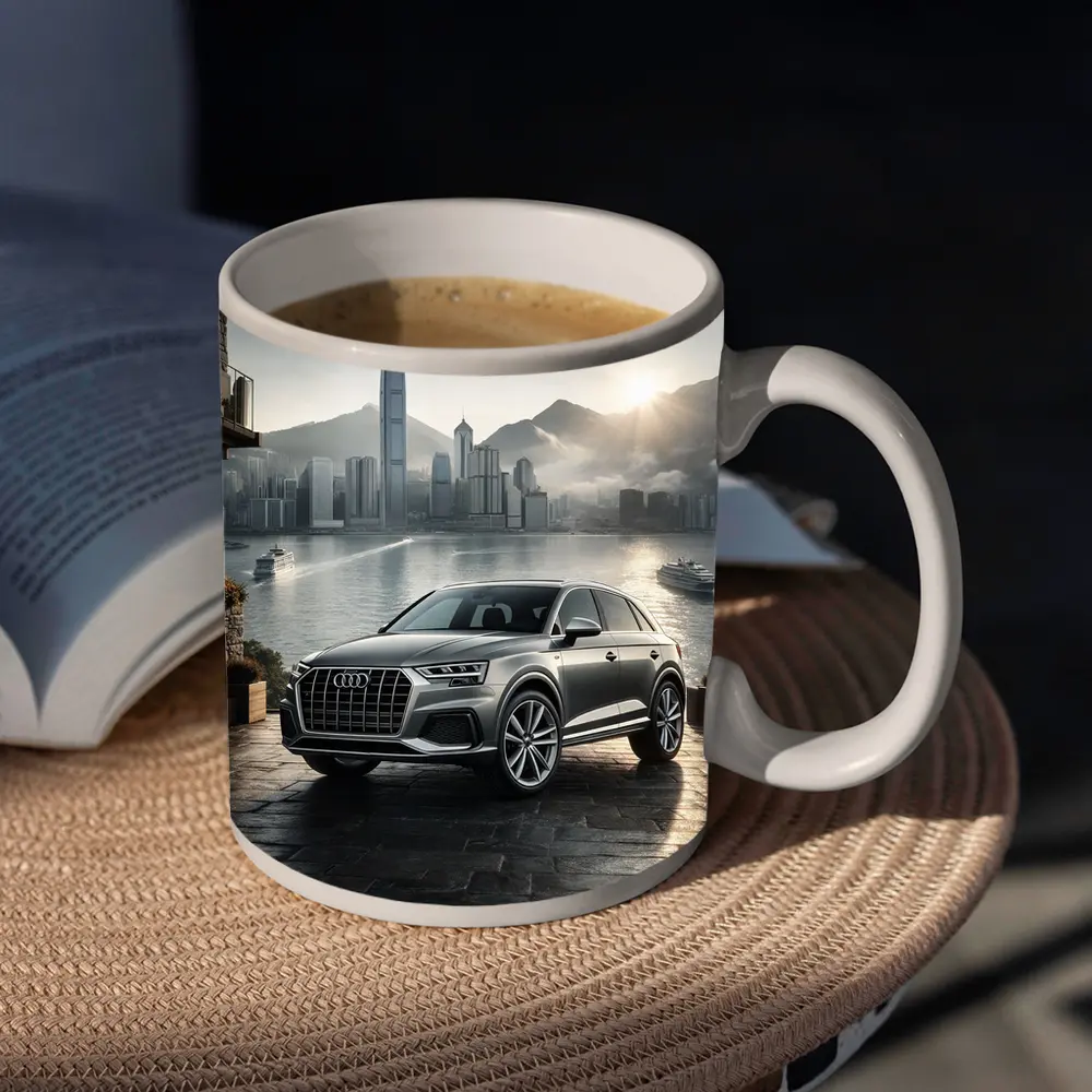 Audi Q7 SUV Hong Kong City Skyline – Mugs